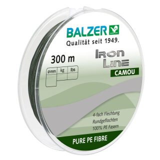 Balzer Iron Line Schnur Camou 0.13mm 300m