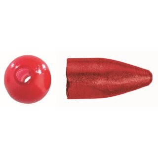 Rote Bullet Weights mit roten Perlen 12.5g Balzer