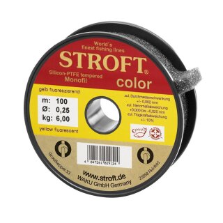 STROFT color gelb flouresz. 300m  0,18mm
