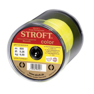 STROFT color gelb flouresz. 500m  0,22mm