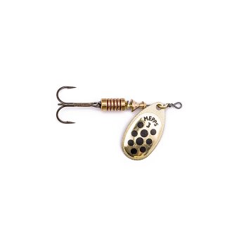 Mepps Aglia Gold schwarze Punkte Spinner Gr. 3, 6.5g