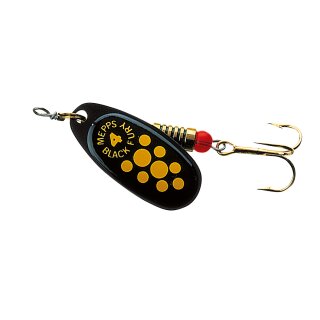 Mepps Black Fury schwarz/gelbe Punkte Gr. 3, 6.5g