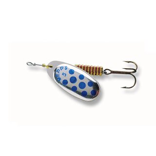 Mepps Spinner Comet Decoree silber/blaue Punkte Gr. 00, 1,5g