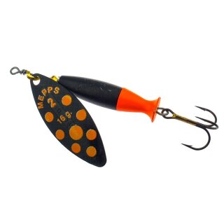 Mepps Spinner Aglia Longheavy schwarz/rote Punkte Gr. 1, 8g