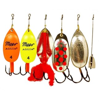 Mepps Spinner Zielfisch Hecht Sortiment Set 5 Stück - gemischt