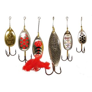 Mepps Spinner Raubfisch Sortiment Set 6 Stück - gemischt