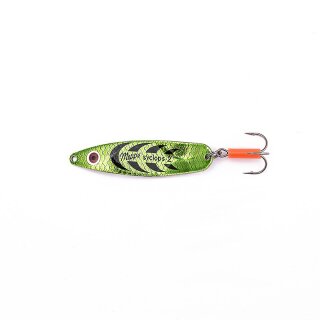 Mepps Blinker Syclops Platium grün Gr. 1, 12g