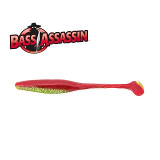 Bass Assassin 5 Sea Shad Chartreuse Woodpecker