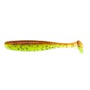 Keitech 5" Easy Shiner - Motoroil / Chartreuse...