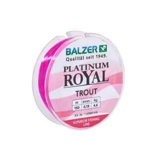 Balzer Platinum Royal Trout 0.19mm 4.60kg 150m Pink Mono-Forellen-Schnur