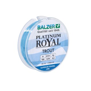 Balzer Platinum Royal Trout 0.19mm 4.60kg 150m Blau Mono-Forellen-Schnur