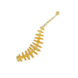 Balzer Shirasu Perch Dancer Gold Rush uv-aktiv 7.0cm 2.50g Gummi-Wurm für Barsch und Forelle schwimmend