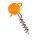 Balzer Shirasu Screw Jig-Head uv-aktiv 15.0g  Schraub-Jig-Kopf Orange