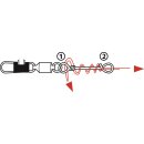 Balzer No Knot-Wirbel mit Snap 8.0kg  #8 Kunstköder-Wirbel mit Knotenlos-Verbinder