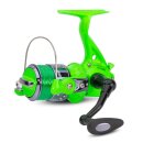 Saenger Flash Light Stick 60 Set Combo Rute+Rolle+Schnur 2.10m 20-60g GRÜN Spinn-Angel-Set mit Flash-LED