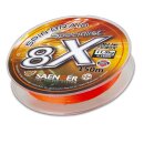 4 x Saenger Spin Braid Specialist 8x geflochtene Angel-Schnur 150m 0.12mm 9.7kg Fluo Orange