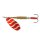 Rublex Spinner Stripe/Veltic "AR" Silber Rote Wellen Größe 4 / 8.00g VMC Drilling #3