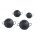 Balzer Shirasu Clip-Jig Set Matt Schwarz 5+10+12.5+15g Bottom-Jig-Head-Kopf Cheburashka-Blei
