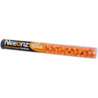 Lion Sports Fjuka Neeonz Soft-Pellets Fluo-Orange 7mm 50g Haken-Haar-Angel-Köder Knet- und Formbar