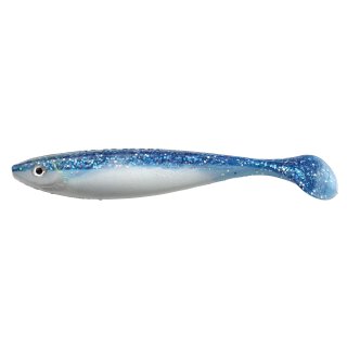 Spro Wob-Shad 150 Blue Pearl 15cm 28.4g Shad Gummi-Fisch mit Schaufelschwanz