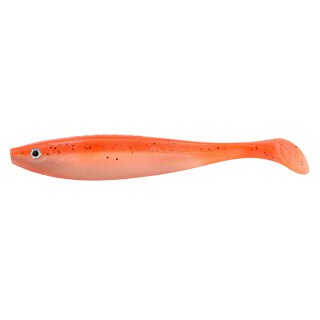 Spro Wob-Shad 150 Orange Glitter 15cm 28.4g Shad Gummi-Fisch mit Schaufelschwanz