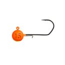5 x Monkey Lures Hock Jig-Head Orange/Gelb 15gr #4/0...