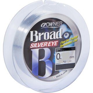 Owner Broad Silver Eye monofile Schnur 0.14mm 2.2kg 150m Allround-Mono-Angel-Schnur AV