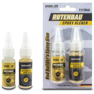 10 x Saenger Rutenbau Epoxy Kleber je 20ml Harz und Härter