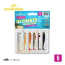 Lieblingsköder Ultimate Collection Mix/Set 6 Farben 6cm 2g Gummi-Fisch Shad uv-aktiv für klares Wasser