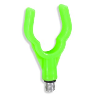 10 x Saenger U-Ruten-Auflage-Halter-Ständer-Ablage Fluo Green Grün