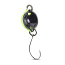 Saenger Iron Trout Button Spoon "EYB" 1.8g UV-Reactiv Forellen-Kunst-Metall-Köder Blinker mit Einzelhaken
