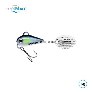 SpinMad Jig-Spinner "Original" Magic 6g Raubfisch-Köder mit Spinnerblatt