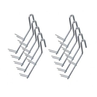 Räucherhaken 10 Stück je 18cm mit 2 Doppelspitzen