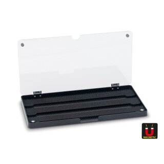 Iron Trout Profi Sponge Box 345x180x22.5mm bruchsicheres ABS Material + Deckel mit Magnetverschluss