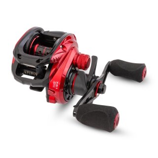 Iron Claw High-V red Cast LH Baitcast-Rolle 7+1 BBS 7.3:1 210m/0.20mm Links-Hand Multi-Angel-Rolle
